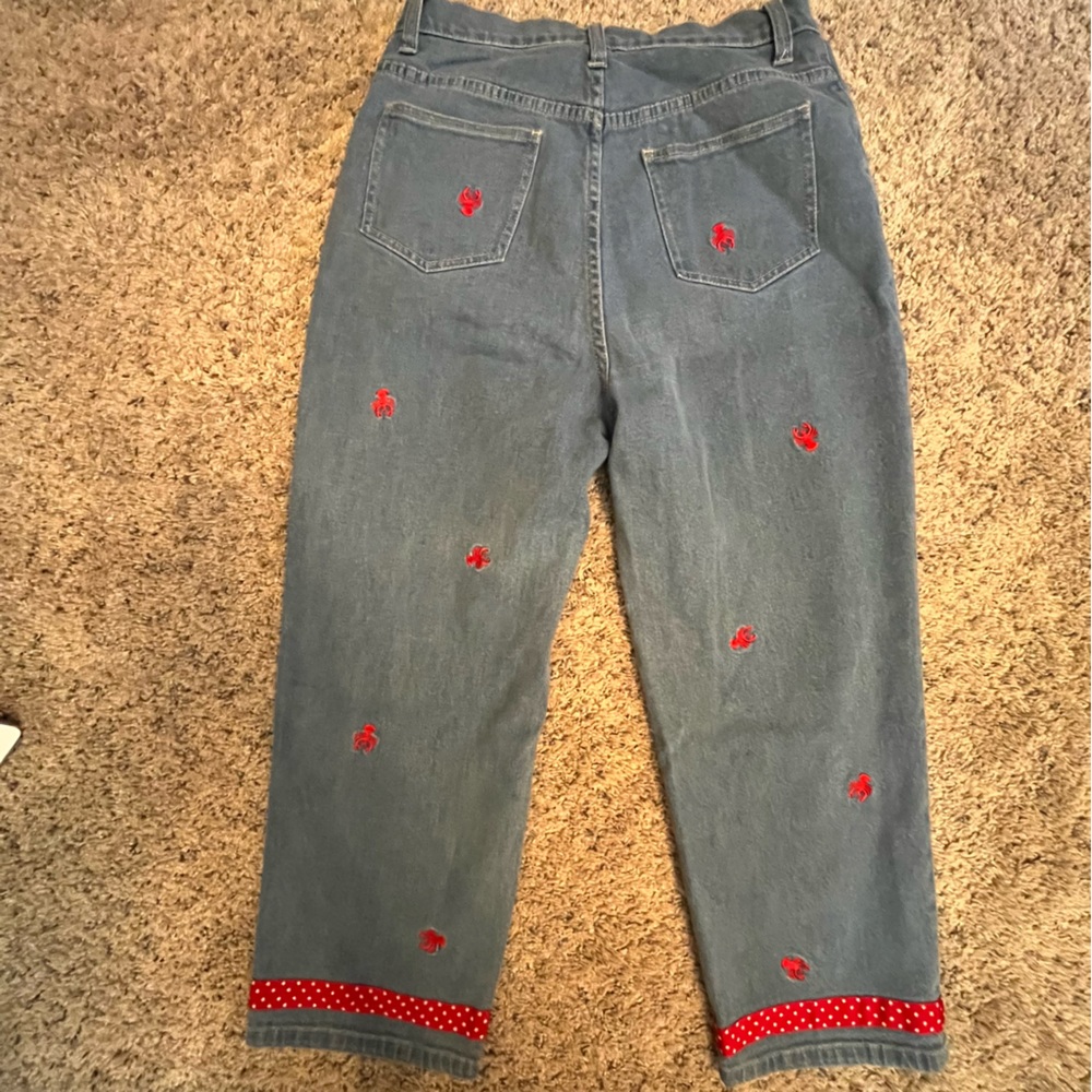 Quacker Factory Vintage Lobster Jeans Size 8 - Picture 8 of 10